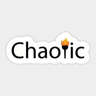 Chaotic artistic design Sticker